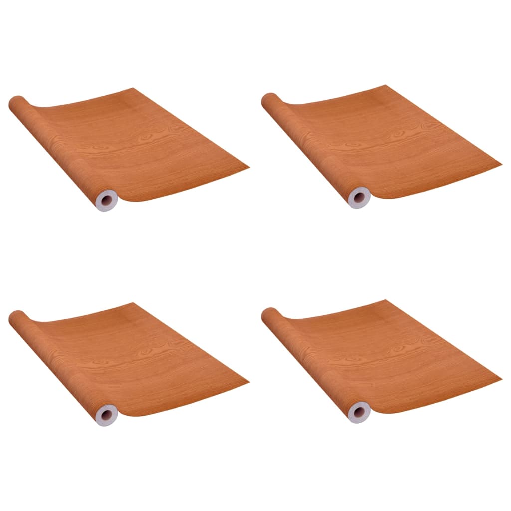 selvklæbende dørfolie 4 stk. 210x90 cm PVC lyst egetræ
