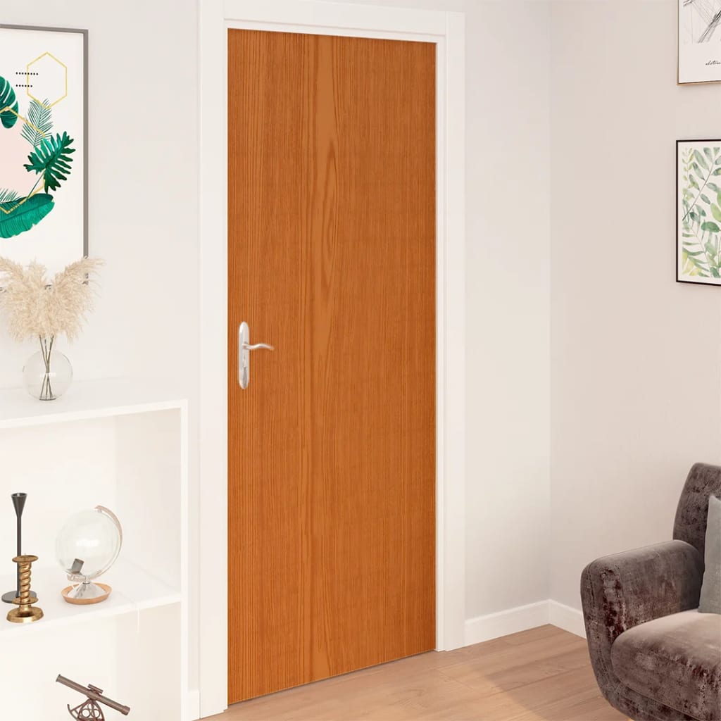 selvklæbende dørfolie 4 stk. 210x90 cm PVC lyst egetræ