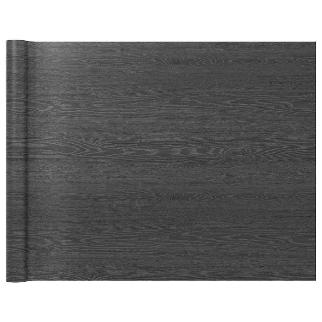 selvklæbende folie til møbler 2 stk. 500x90 cm PVC mørkt træ