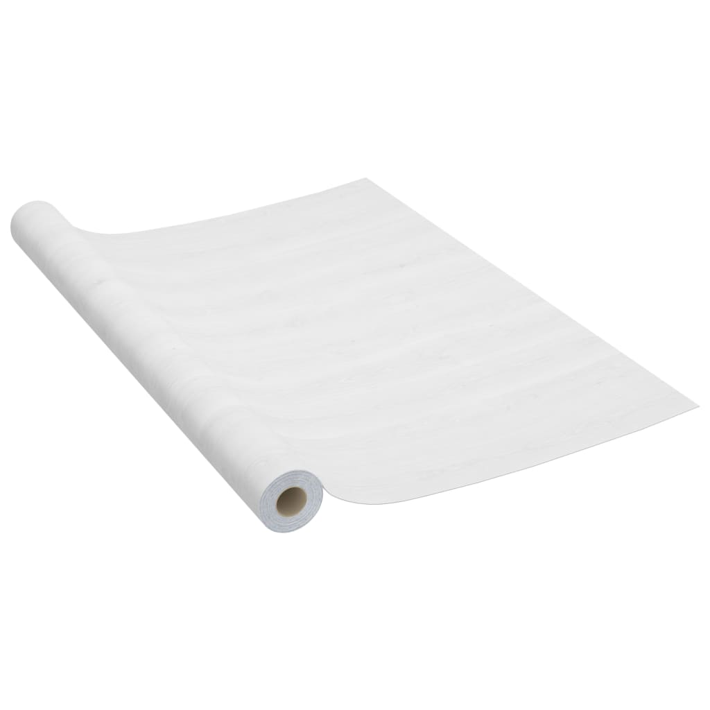 selvklæbende møbelfolie 2 stk. 500x90 cm PVC hvidt træ