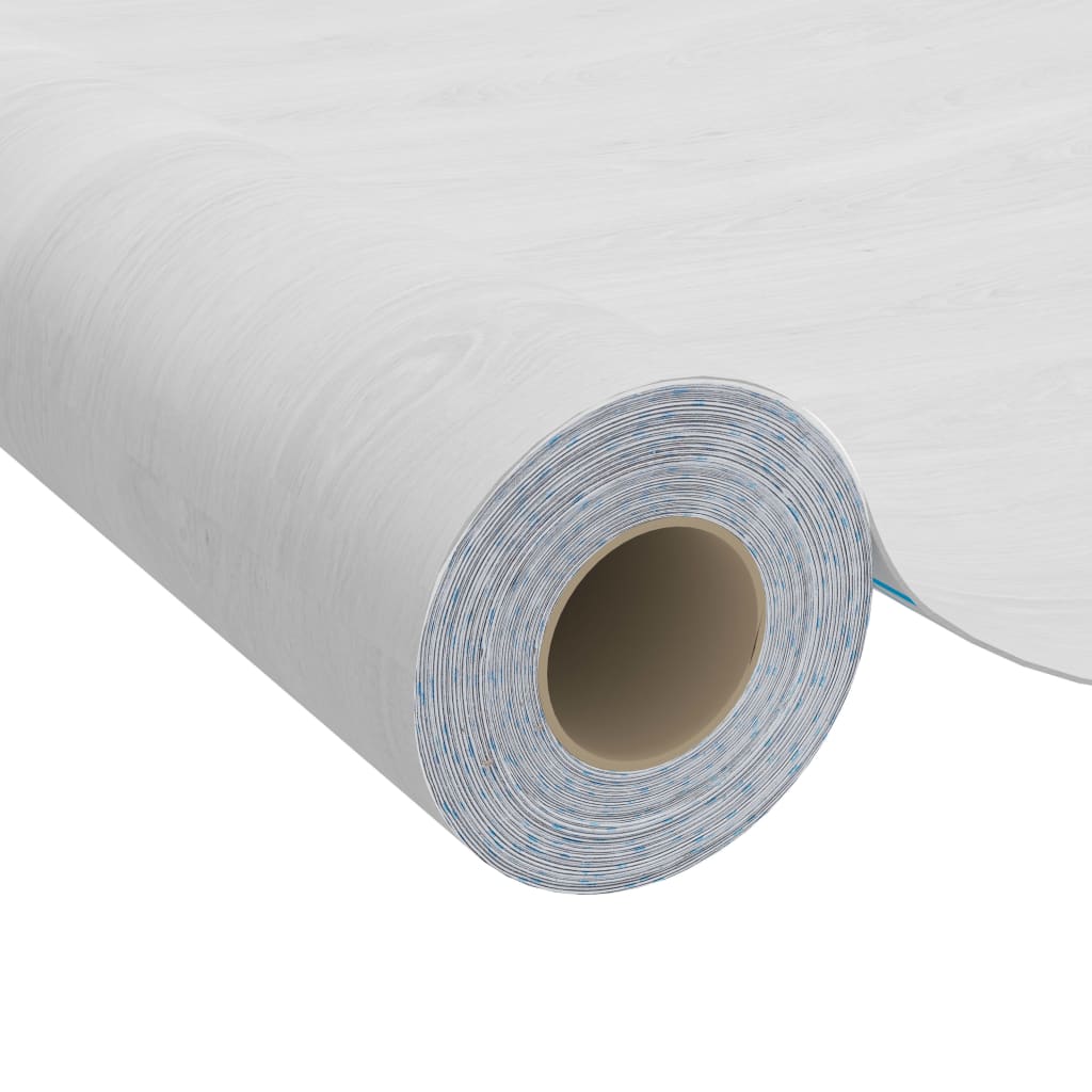 selvklæbende møbelfolie 2 stk. 500x90 cm PVC hvidt træ