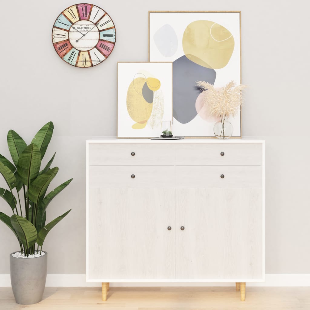 selvklæbende møbelfolie 2 stk. 500x90 cm PVC hvidt træ