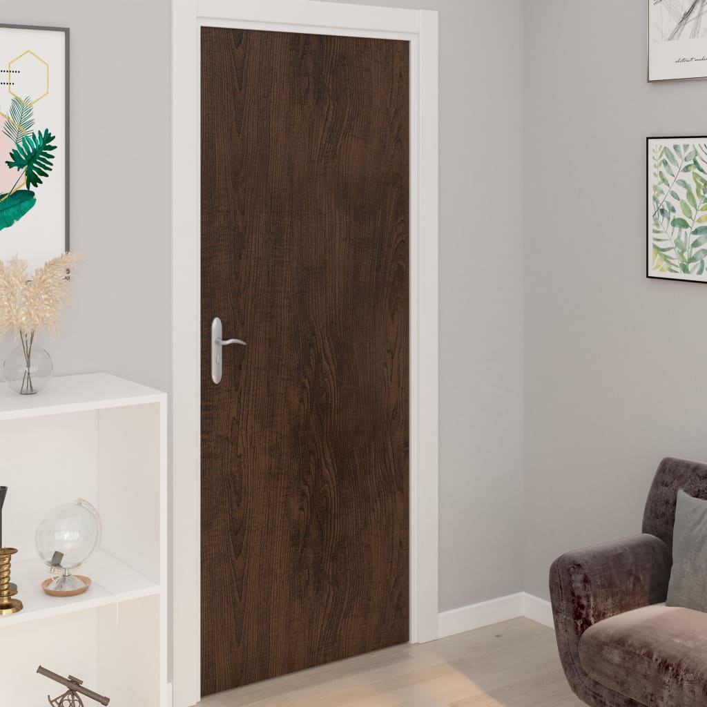 selvklæbende møbelfolie 2 stk. 500x90 cm PVC mørkt egetræ