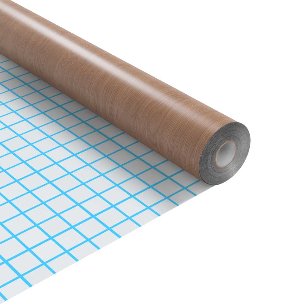 selvklæbende møbelfolie 2 stk. 500x90 cm PVC lyst egetræ