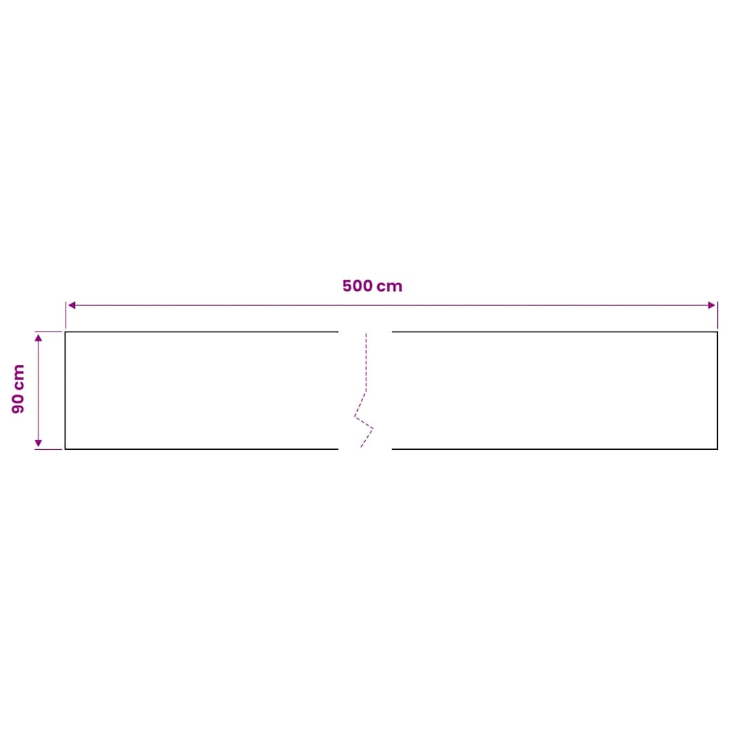 selvklæbende møbelfolie 2 stk. 500x90 cm PVC hvid