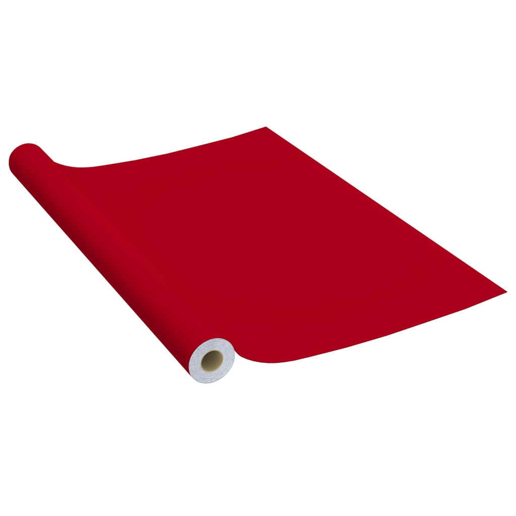 selvklæbende møbelfolie 2 stk. 500x90 cm PVC rød