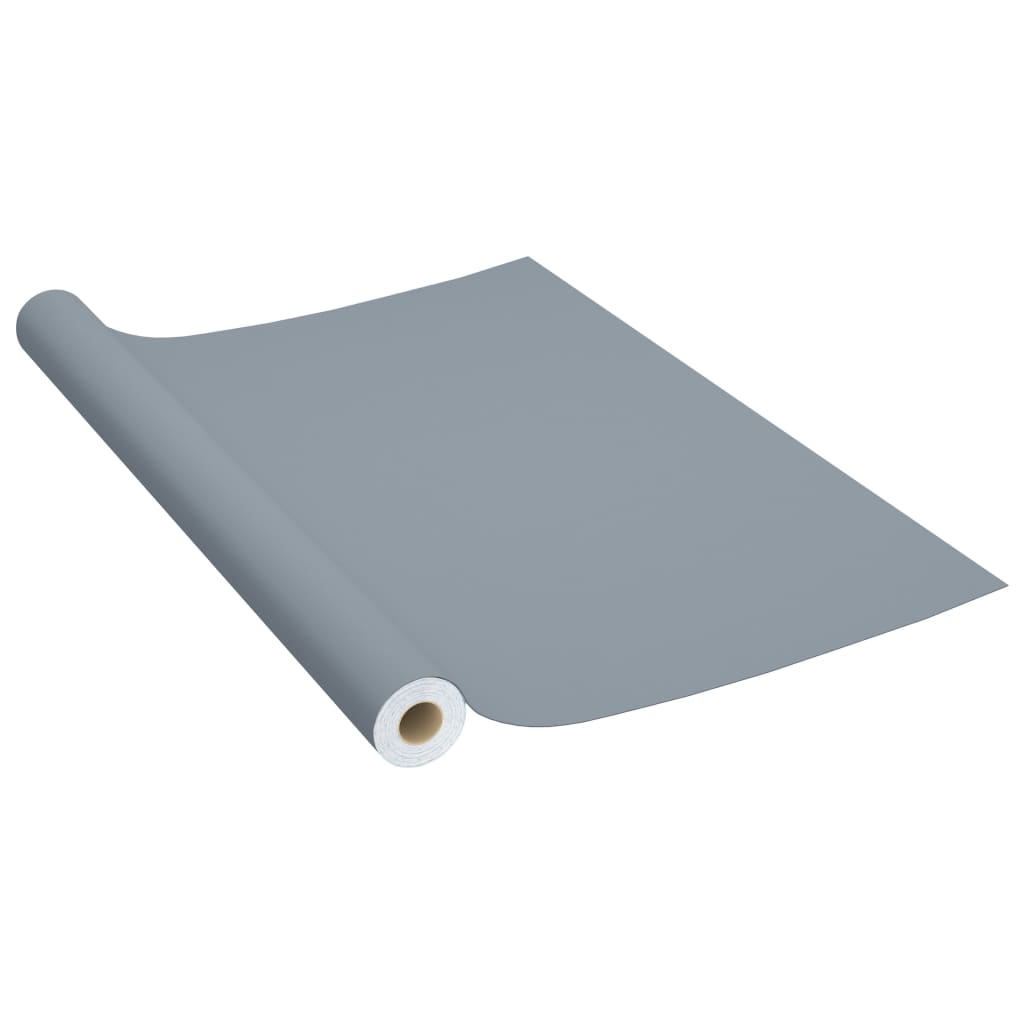 selvklæbende møbelfolie 2 stk. 500x90 cm PVC grå