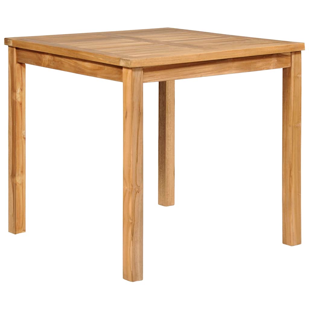 5-delt havespisesæt 80x80 cm massivt teaktræ