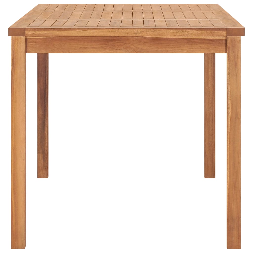5-delt havespisesæt 140x80 cm massivt teaktræ