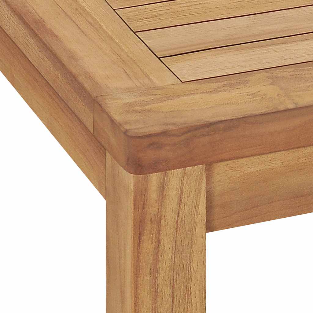 7-delt havespisesæt 140x80 cm massivt teaktræ