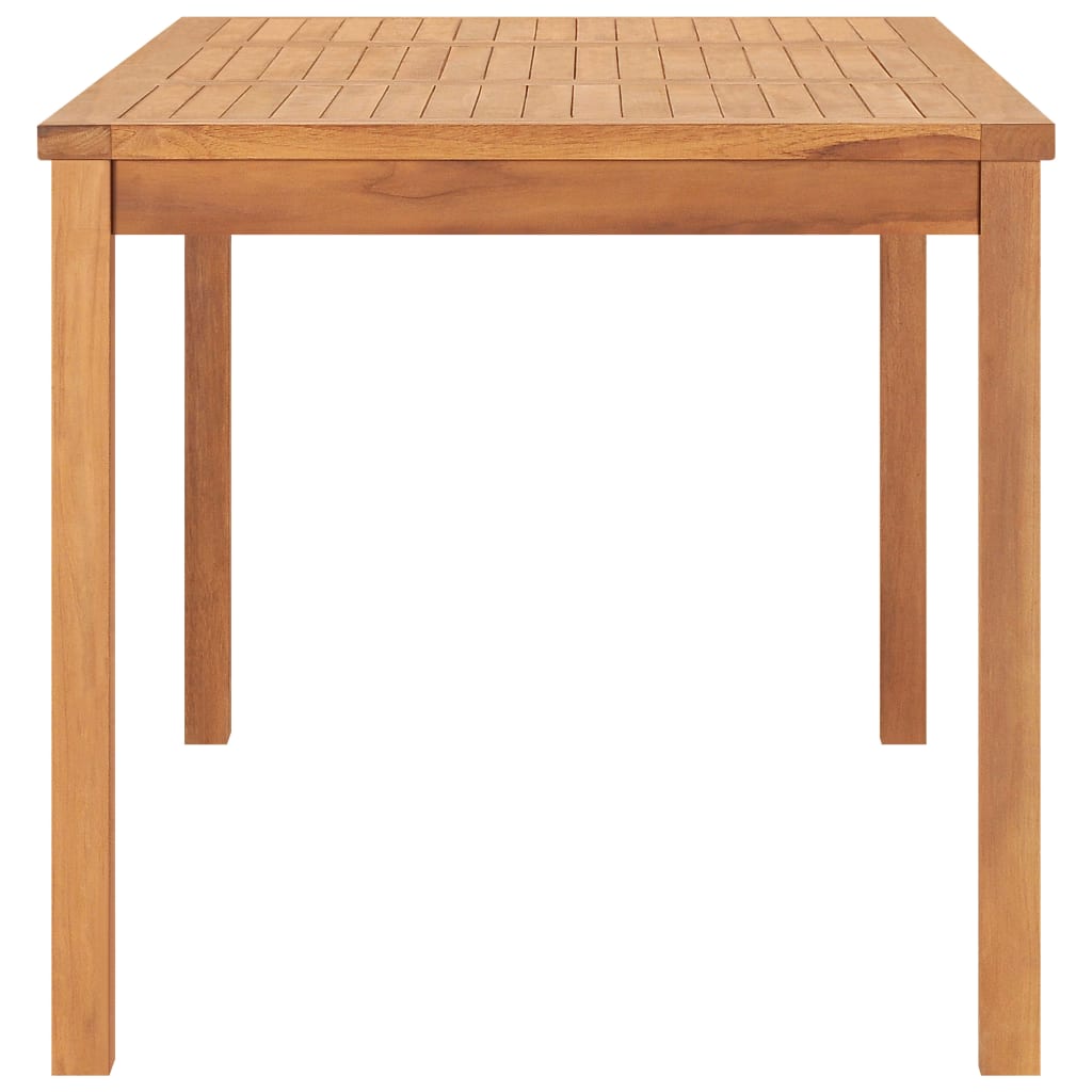7-delt havespisesæt 160x80 cm massivt teaktræ