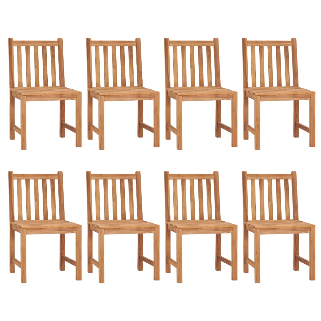9-delt havespisesæt 180x90 cm massivt teaktræ