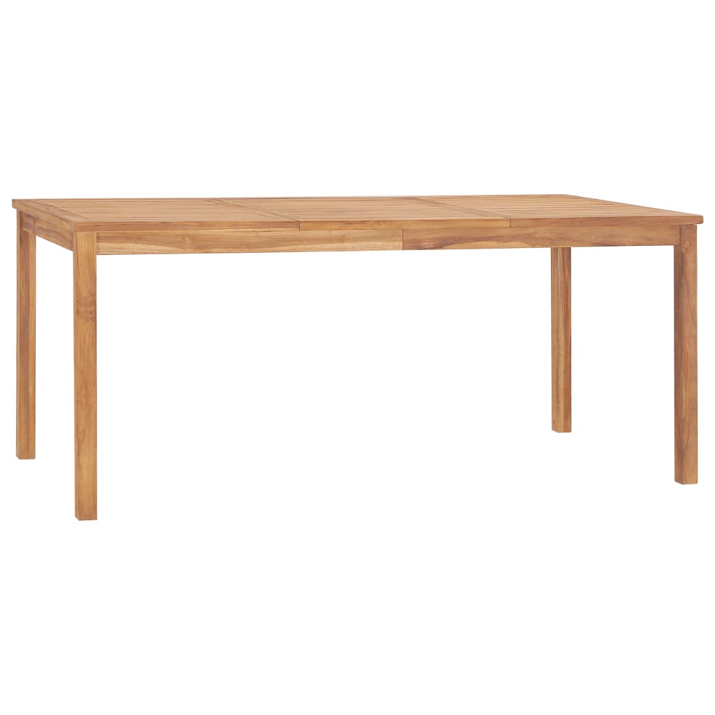 9-delt havespisesæt 180x90 cm massivt teaktræ