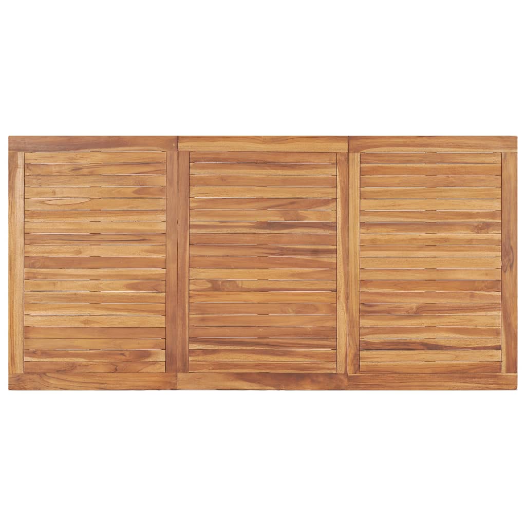 9-delt havespisesæt 180x90 cm massivt teaktræ