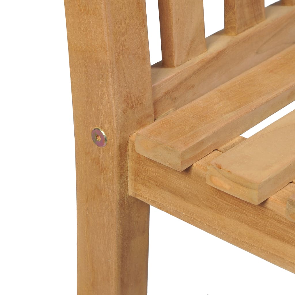 5-delt havespisesæt 180x90 cm massivt teaktræ