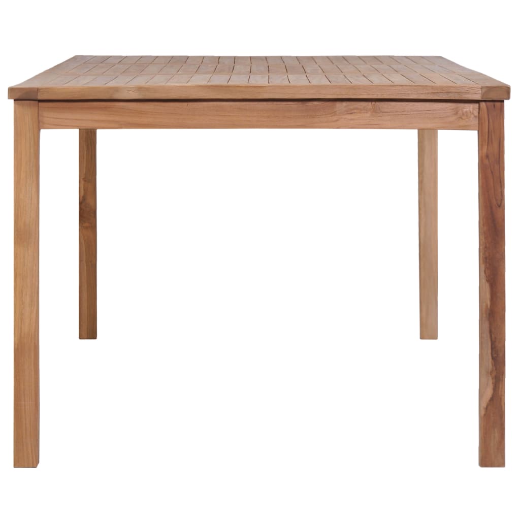 7-delt havespisesæt 200x100 cm massivt teaktræ