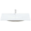 indbygget håndvask med hane 101x39x18 cm keramisk hvid