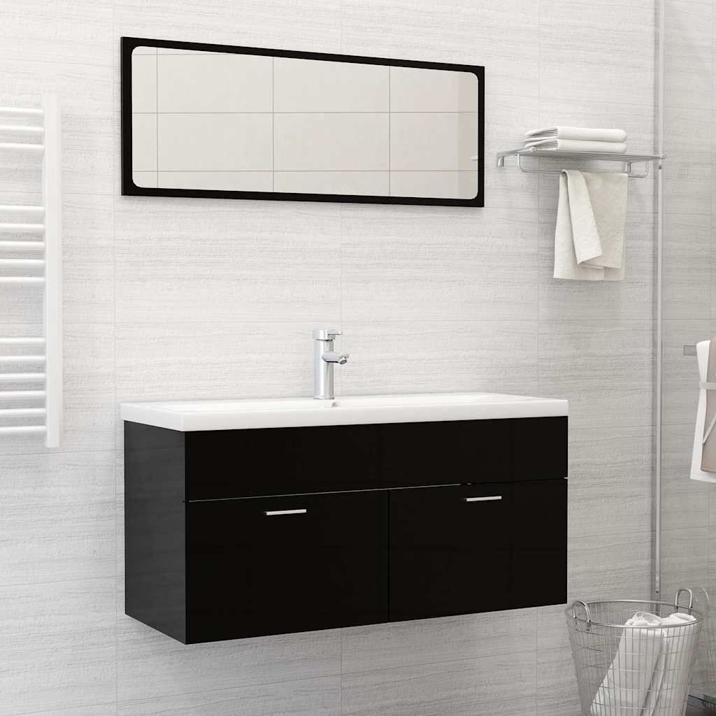 indbygget håndvask med hane 101x39x18 cm keramisk hvid