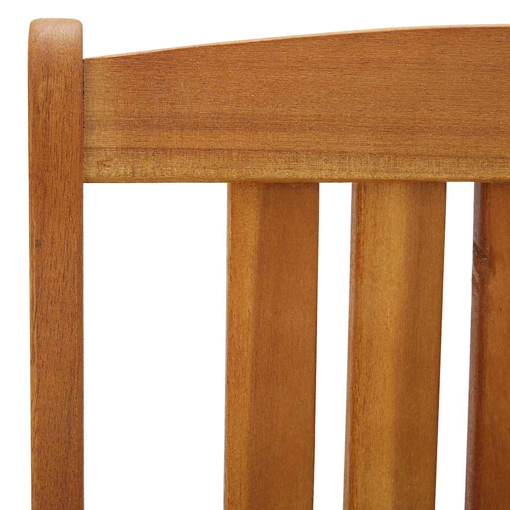 havestole med hynder 4 stk. massivt akacietræ