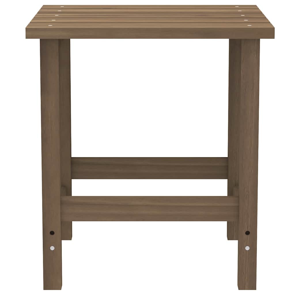 Adirondack-havestol med bord massivt grantræ brun