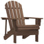 Adirondack-havestol med bord massivt grantræ brun