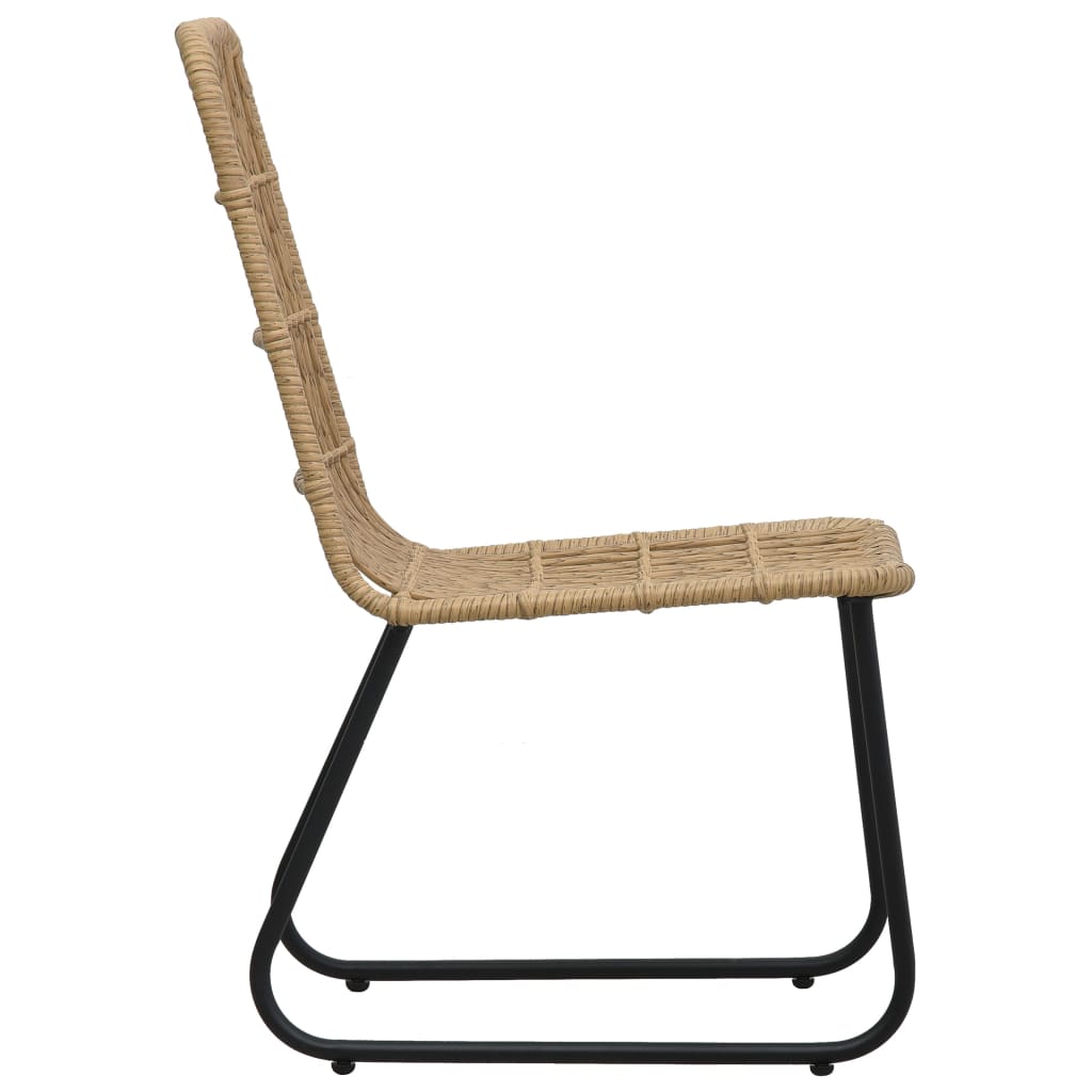 udendørs spisebordssæt 7 dele polyrattan og glas