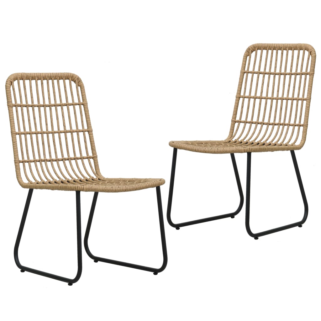 udendørs spisebordssæt 3 dele polyrattan og glas