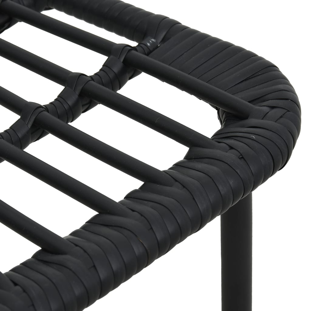 udendørs spisebordssæt 7 dele polyrattan og glas