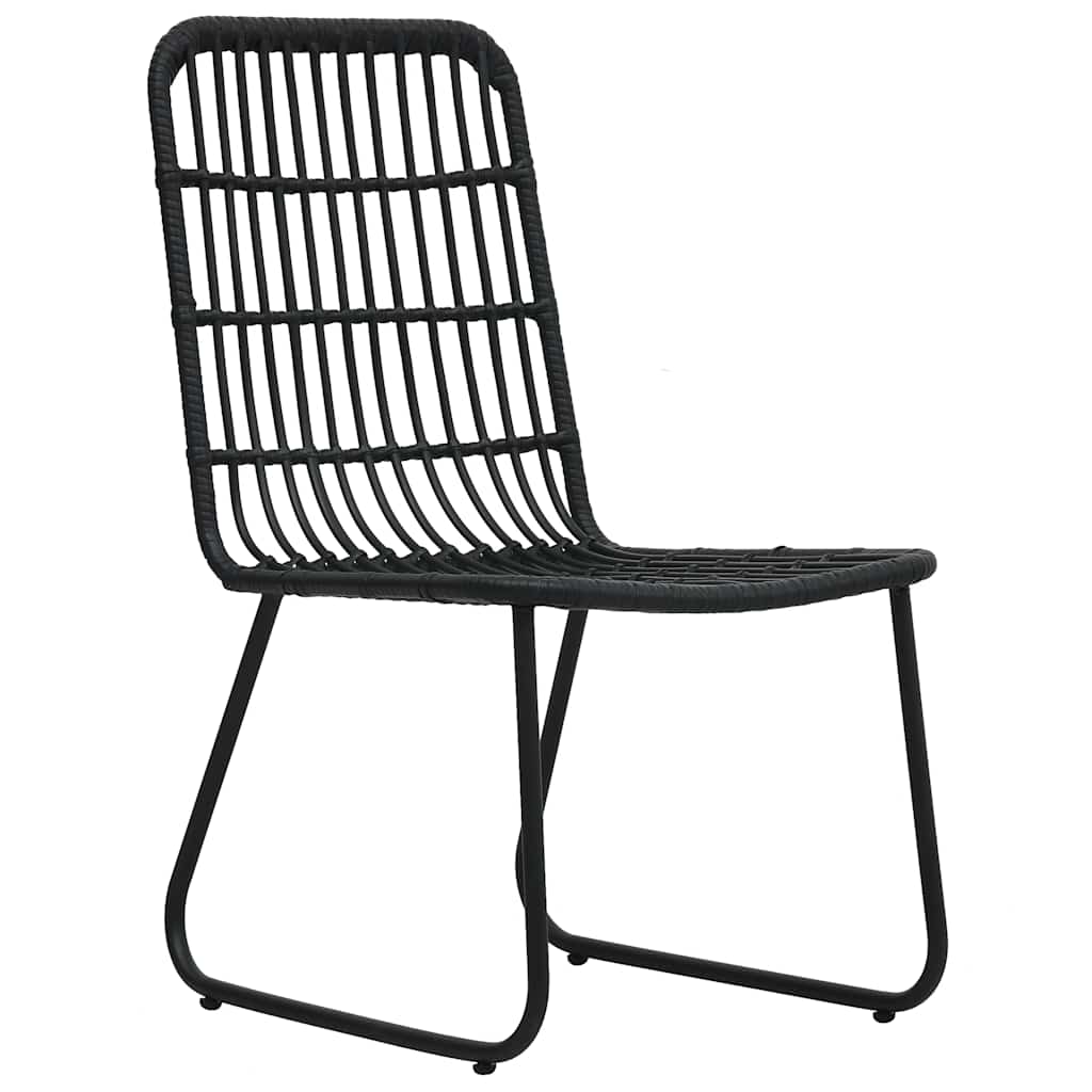 udendørs spisebordssæt 5 dele polyrattan og glas