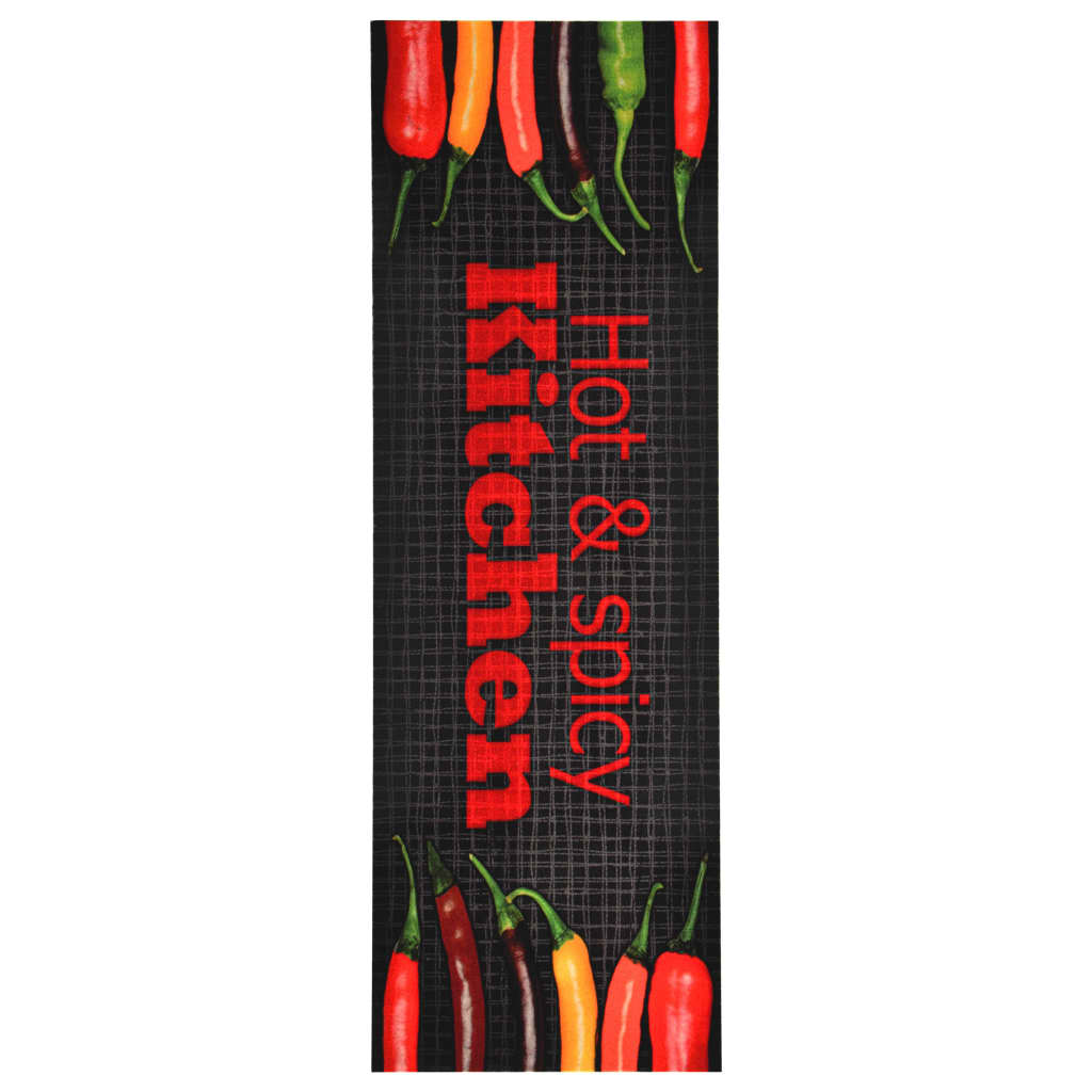 vaskbar køkkenmåtte 60x300 cm Hot & Spicy-tryk