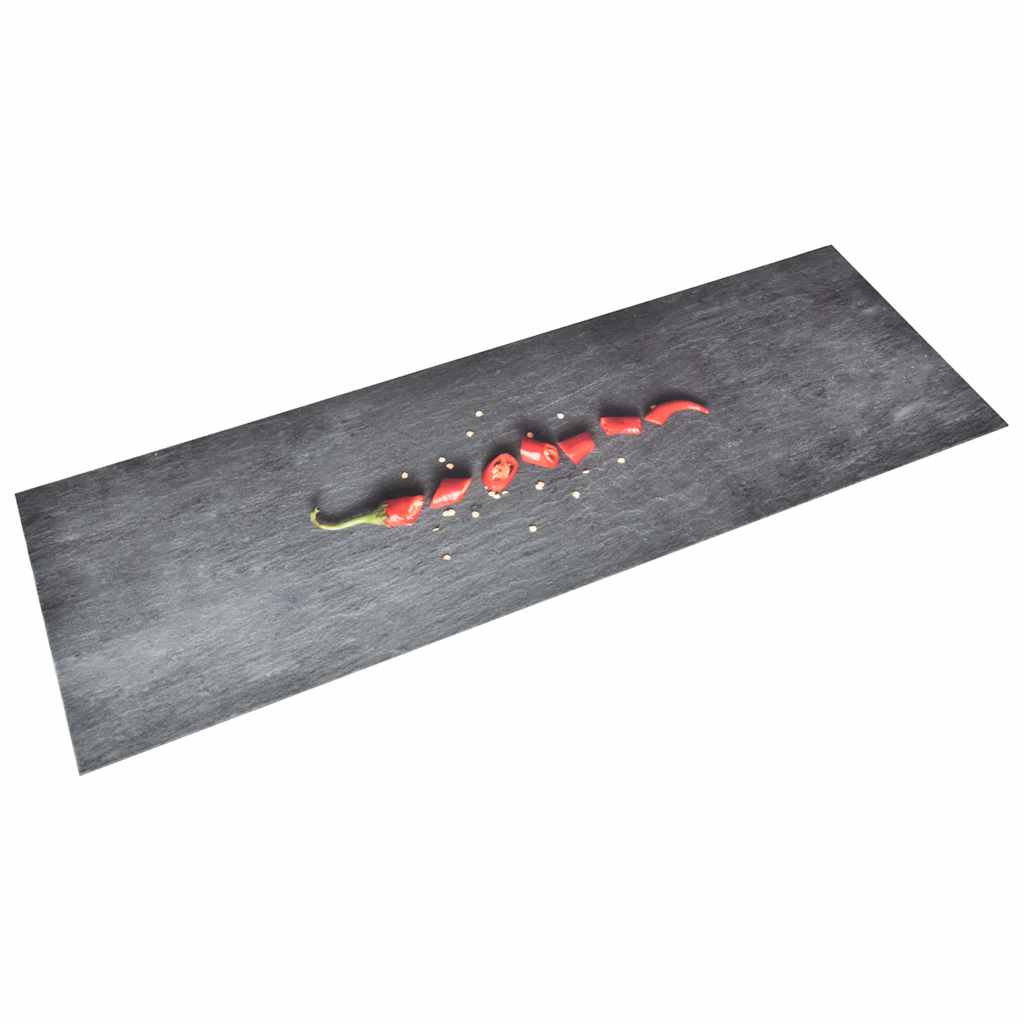 køkkenmåtte 45x150 cm vaskbar chilitryk