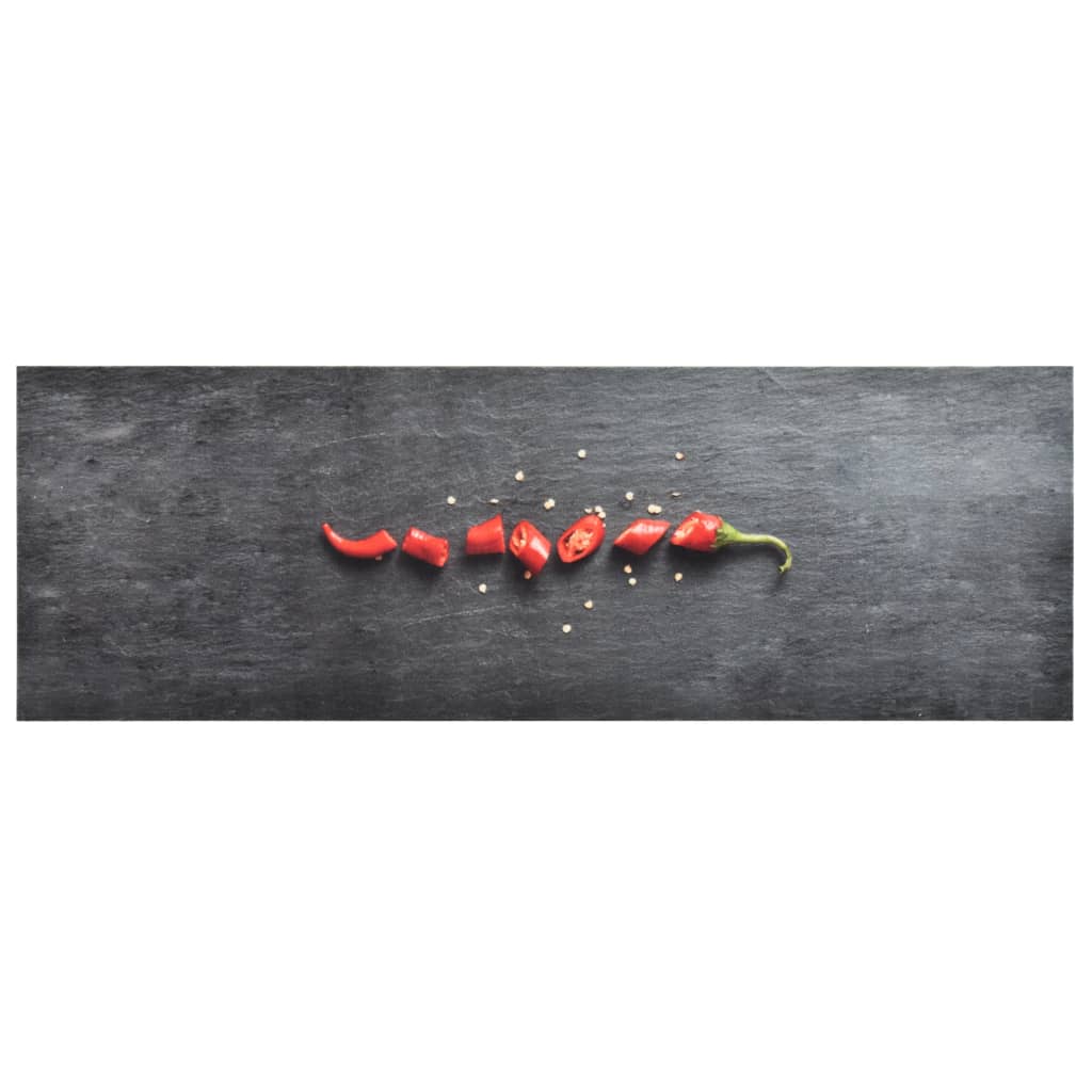 vaskbar køkkenmåtte 60x300 cm chili