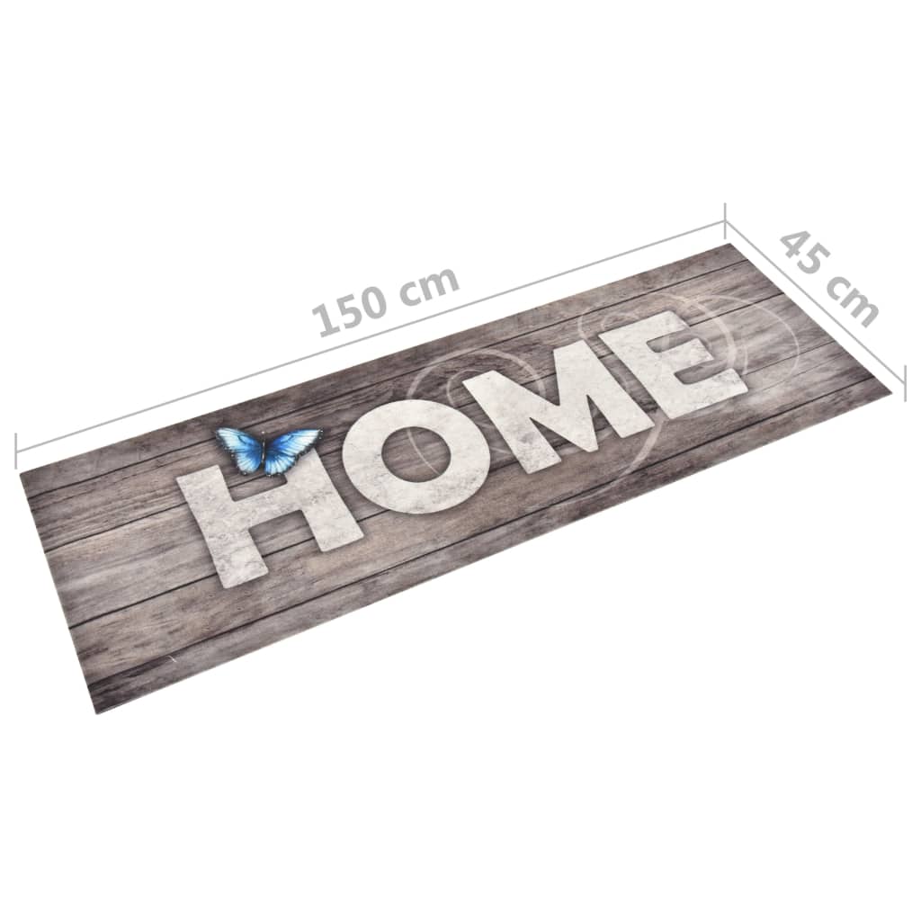 køkkenmåtte 45x150 cm vaskbar Home-tryk