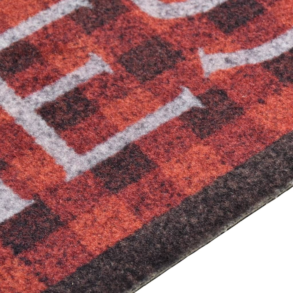 vaskbar køkkenmåtte 60x300 cm tomater