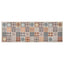 vaskbar køkkenmåtte 60x180 cm mosaiktryk
