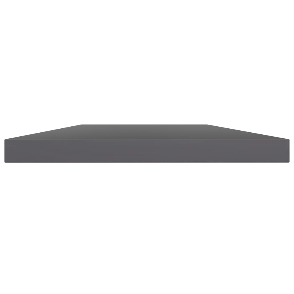 boghylder 8 stk. 40x20x1,5 cm konstrueret træ grå højglans