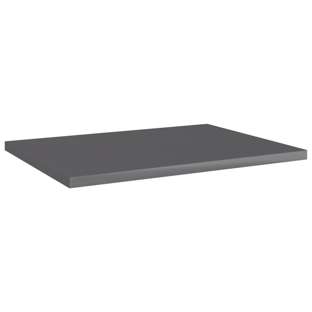 boghylder 4 stk. 40x30x1,5 cm konstrueret træ grå højglans