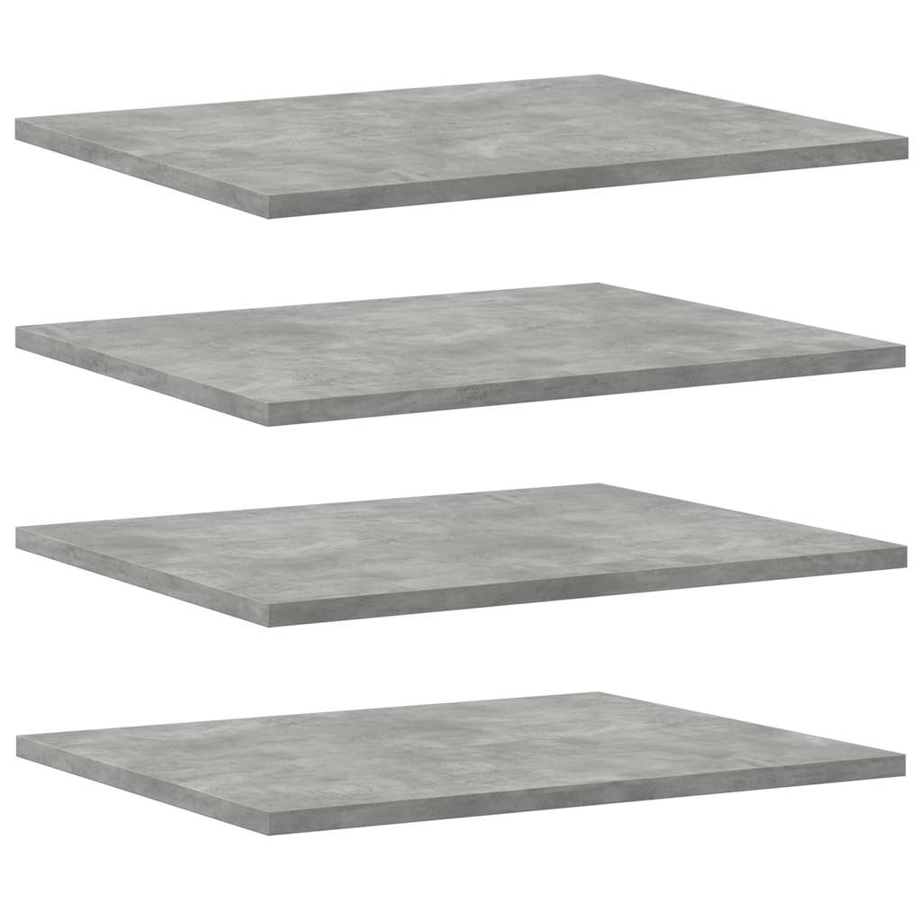 boghylder 8 stk. 40x50x1,5 cm konstrueret træ betongrå