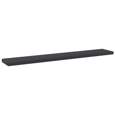 boghylder 4 stk. 60x10x1,5 cm konstrueret træ grå