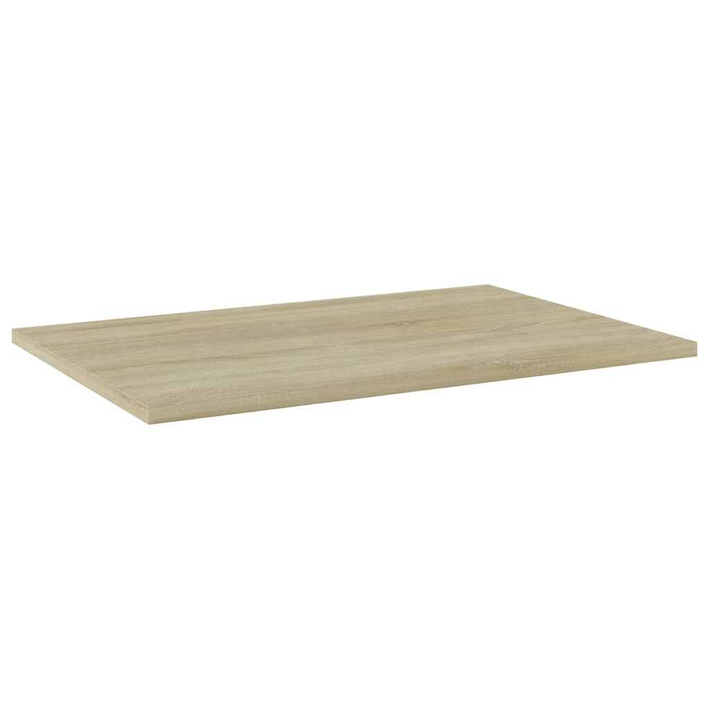 boghylder 8 stk. 60x40x1,5 cm konstrueret træ sonoma-eg