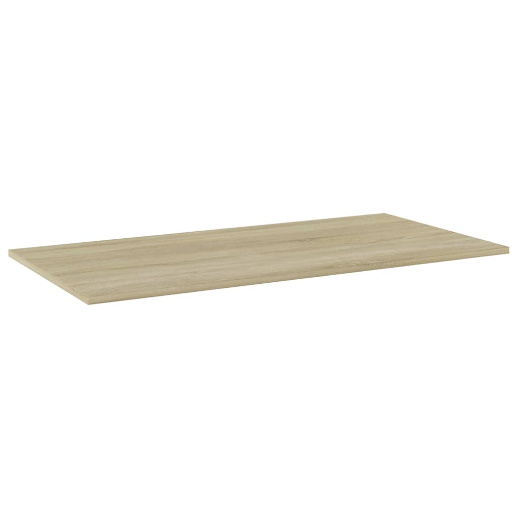 boghylder 4 stk. 80x20x1,5 cm konstrueret træ sonoma-eg