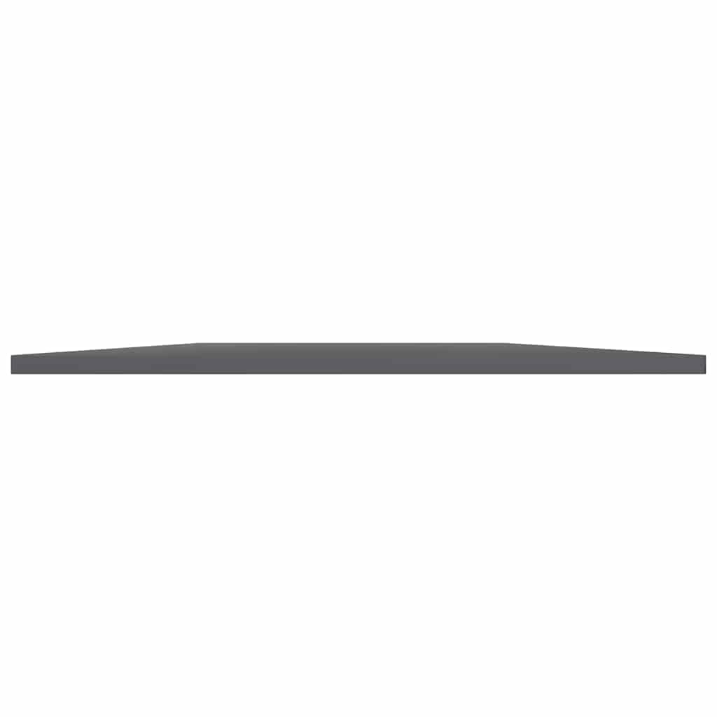 boghylder 4 stk. 80x20x1,5 cm konstrueret træ grå højglans