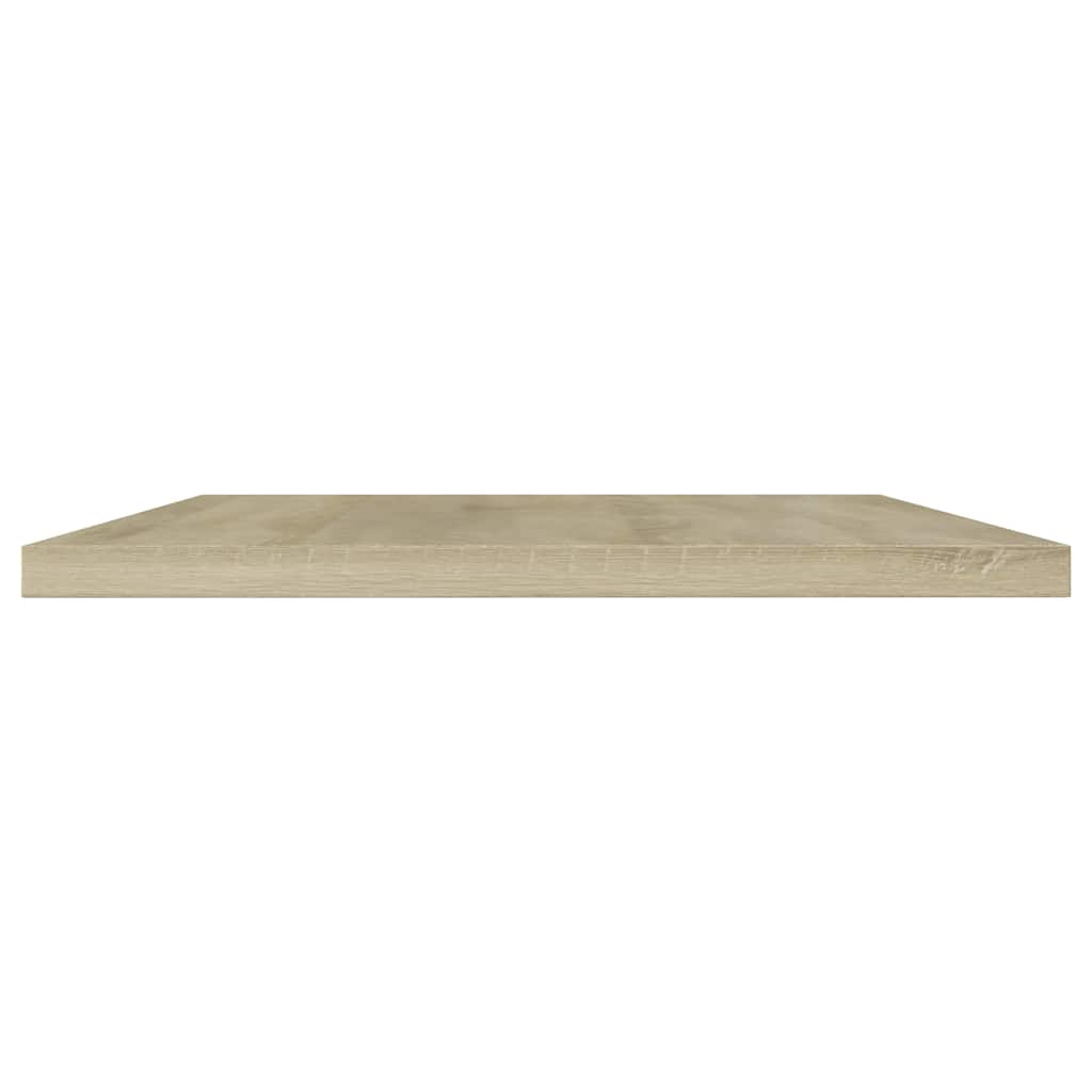 boghylder 4 stk. 100x20x1,5 cm konstrueret træ sonoma-eg