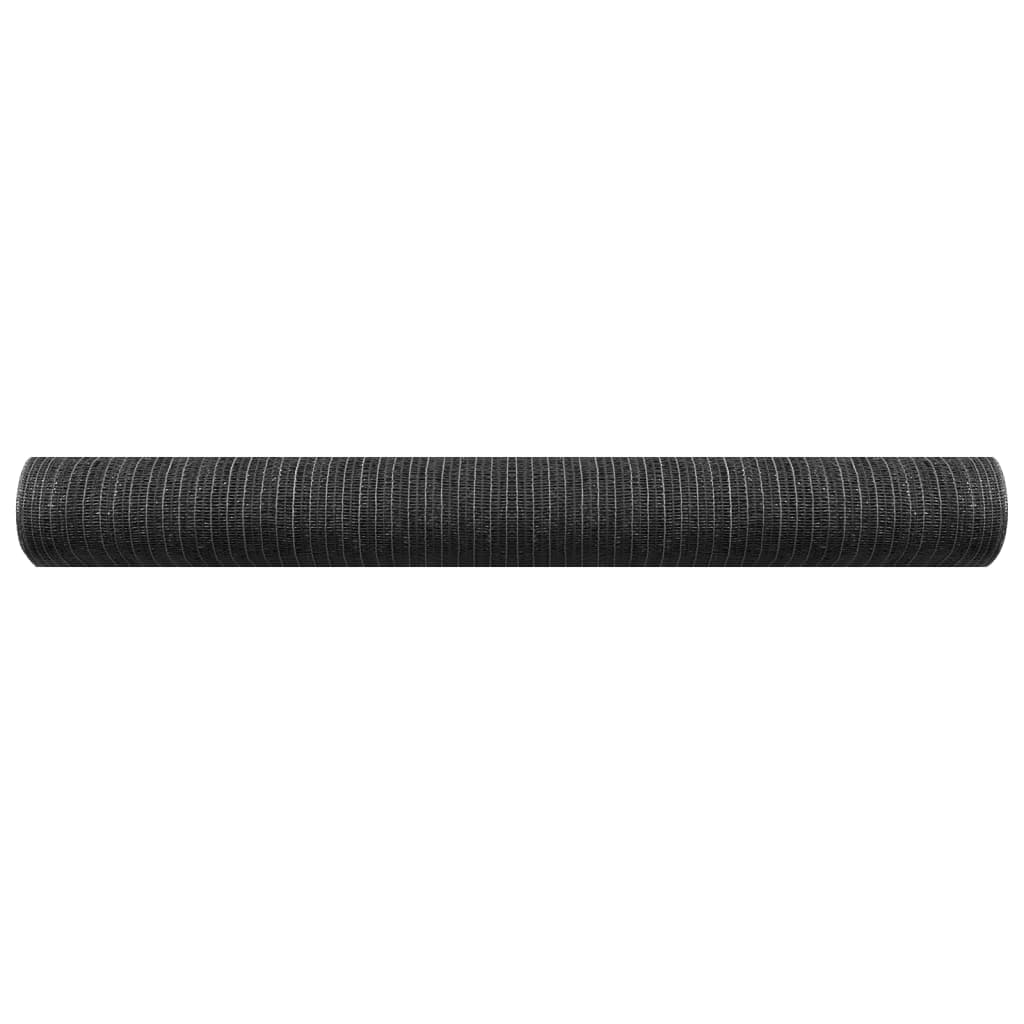 afskærmning 3,6x25 m 150 g/m² HDPE antracitgrå
