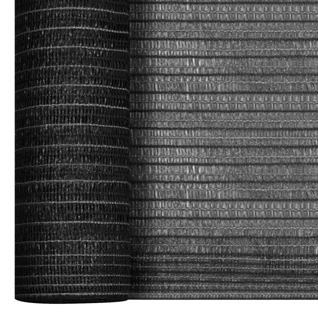 afskærmning 1x10 m 195 g/m² HDPE antracitgrå