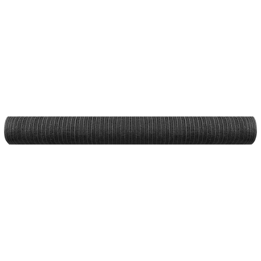 afskærmning 1,8x25 m 195 g/m² HDPE antracitgrå