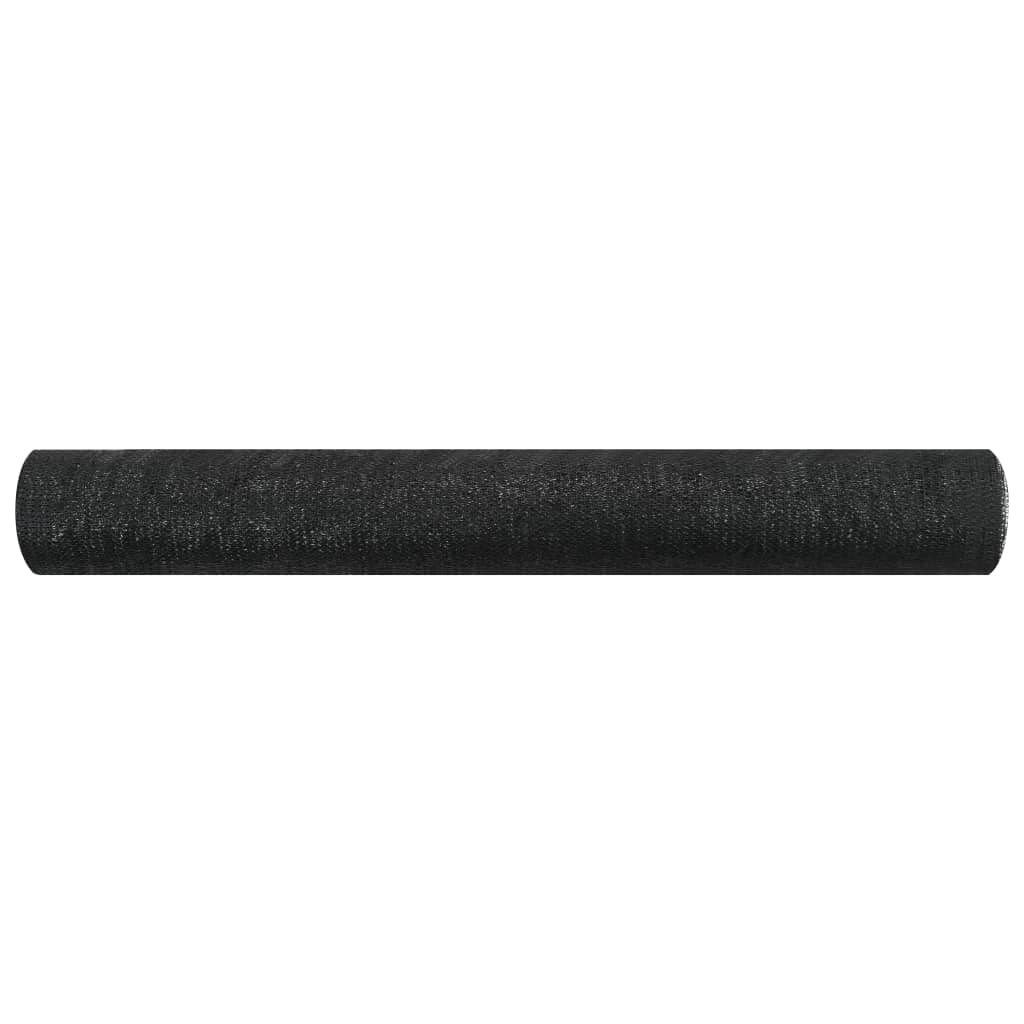 afskærmning 2x25 m HDPE 75 g/m² sort