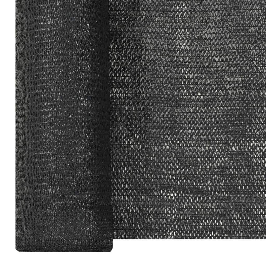 afskærmning 1,2x10 m HDPE 150 g/m² sort