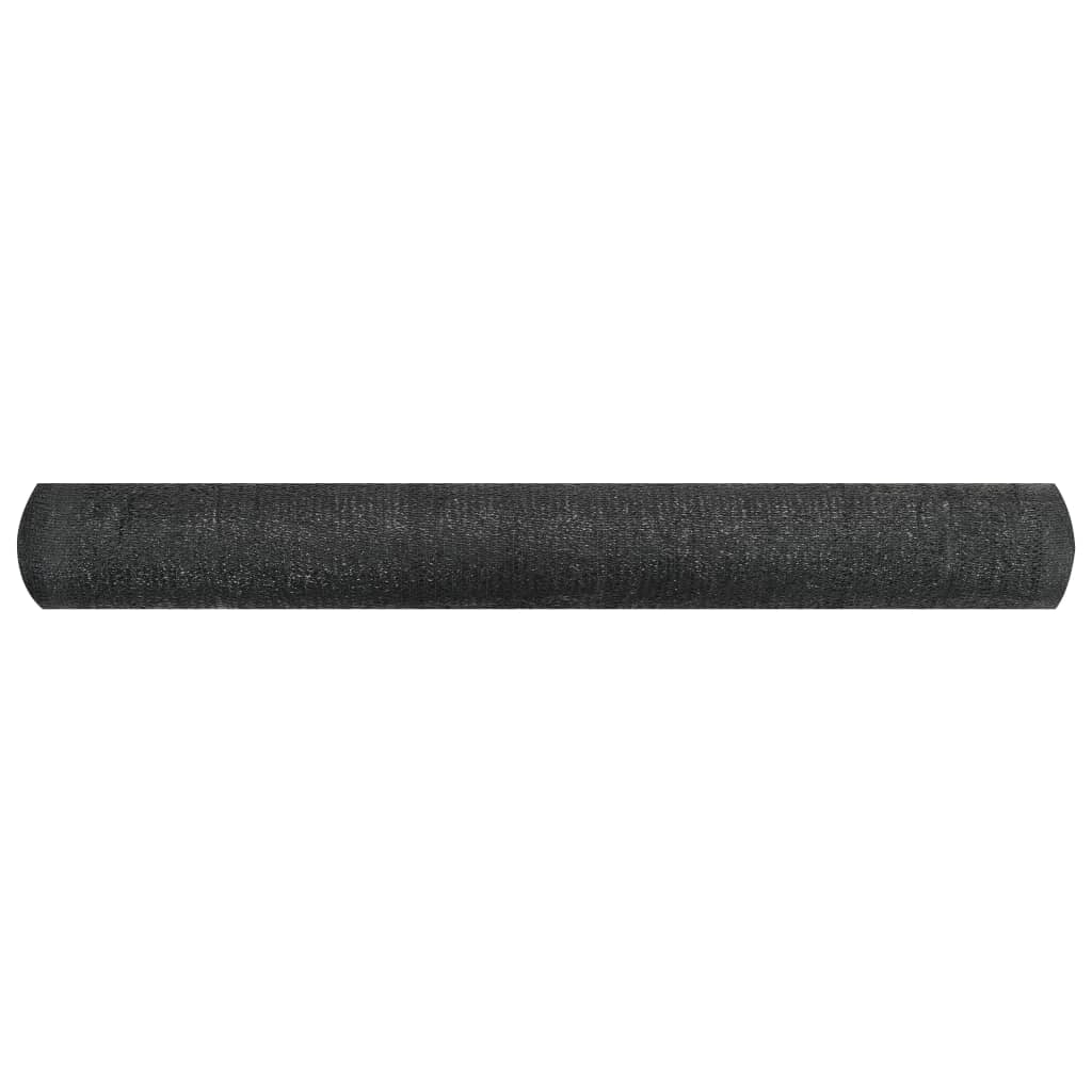 afskærmning 1,5x25 m HDPE 195 g/m² sort
