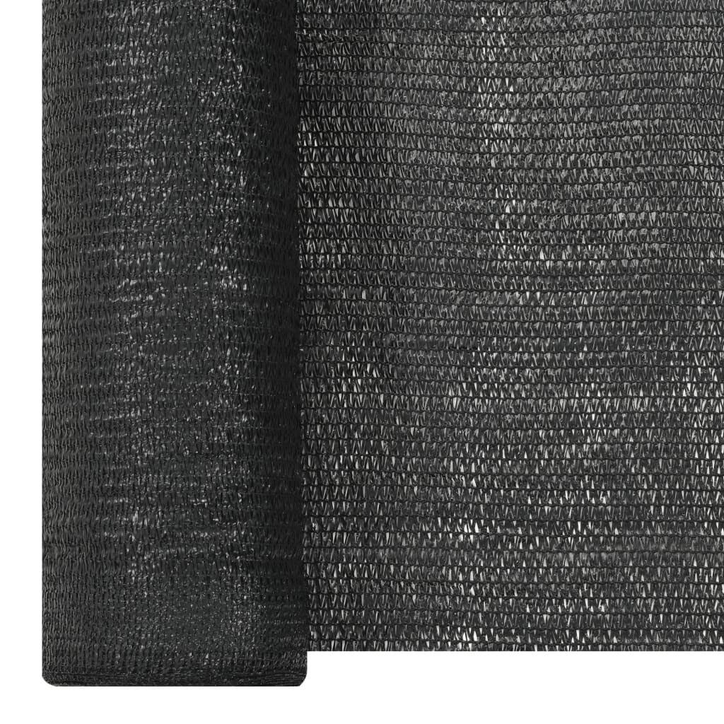 afskærmning 1,5x25 m HDPE 195 g/m² sort